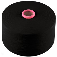 Пряжа смесовая Ne 18/1(Nm 30/1) (30%п/э*70%хл) (Черный)